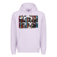 Lilac cowhide, leopard serape backgraund Premium Hoodie - JahusDesignShop