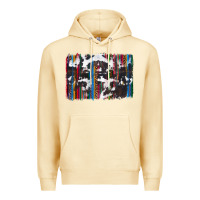 Pina Colada cowhide, leopard serape backgraund Premium Hoodie - JahusDesignShop