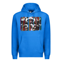 True Royal cowhide, leopard serape backgraund Premium Hoodie - JahusDesignShop