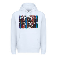White cowhide, leopard serape backgraund Premium Hoodie - JahusDesignShop