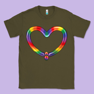 Lgbtq Heart Balloon Classic Tee Designed By Bundleandbundleshop