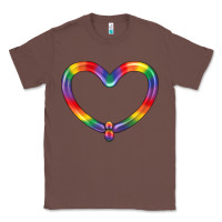Chestnut Lgbtq Heart Balloon Classic Tee - BundleAndBundleShop