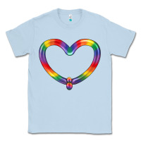 Dusty Blue Lgbtq Heart Balloon Classic Tee - BundleAndBundleShop