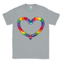 Heather Grey Lgbtq Heart Balloon Classic Tee - BundleAndBundleShop