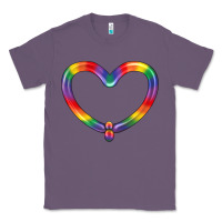 Lavender Lgbtq Heart Balloon Classic Tee - BundleAndBundleShop