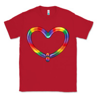 Red Lgbtq Heart Balloon Classic Tee - BundleAndBundleShop
