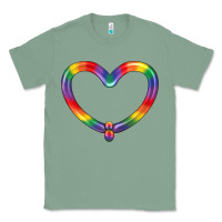 Sage Lgbtq Heart Balloon Classic Tee - BundleAndBundleShop