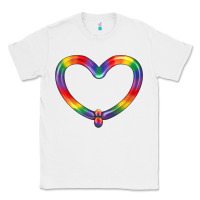 White Lgbtq Heart Balloon Classic Tee - BundleAndBundleShop