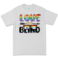 Dove Grey love is blind Premium Tee - MaliasSmallBusiness
