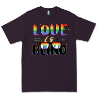 Plum love is blind Premium Tee - MaliasSmallBusiness