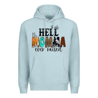 Blue Mist The Only Hell my Momma Ever Raised Premium Hoodie - CowCowDesign