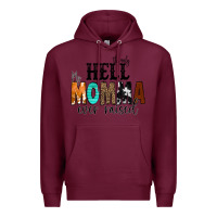 Burgundy The Only Hell my Momma Ever Raised Premium Hoodie - CowCowDesign