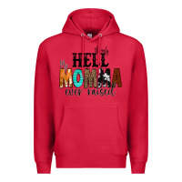 Cardinal The Only Hell my Momma Ever Raised Premium Hoodie - CowCowDesign