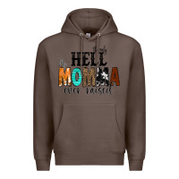 Coffee The Only Hell my Momma Ever Raised Premium Hoodie - CowCowDesign