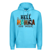 Ocean Blue The Only Hell my Momma Ever Raised Premium Hoodie - CowCowDesign