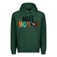 Sports Green The Only Hell my Momma Ever Raised Premium Hoodie - CowCowDesign