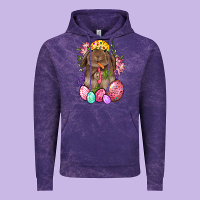 Rabbit And Carrot Easter Vintage Hoodie Designed By Bundleandbundleshop