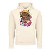 Vintage Artic Rabbit And Carrot Easter Vintage Hoodie - BundleAndBundleShop