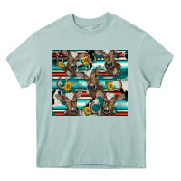 Arona western horseshoe sunflower brown cow Heavy Core Tee - BarkalooDesign