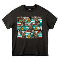 Asphalt western horseshoe sunflower brown cow Heavy Core Tee - BarkalooDesign