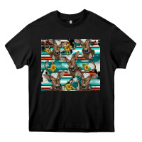 Black western horseshoe sunflower brown cow Heavy Core Tee - BarkalooDesign