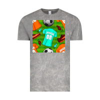 Cloud Rock soccer ball uniform and shoes seamless pattern Vintage Tee - BundleAndBundleShop