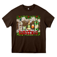Chocolate Brown christmas cocktail party Heavy Core Tee - AdoDesignShop