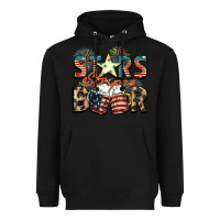 Black Stars stripes beer Heavyweight Hoodie - FaDigitalArtStudio