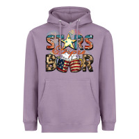 Lavender Stars stripes beer Heavyweight Hoodie - FaDigitalArtStudio