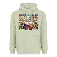 Matcha Stars stripes beer Heavyweight Hoodie - FaDigitalArtStudio