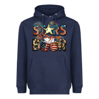 Navy Stars stripes beer Heavyweight Hoodie - FaDigitalArtStudio
