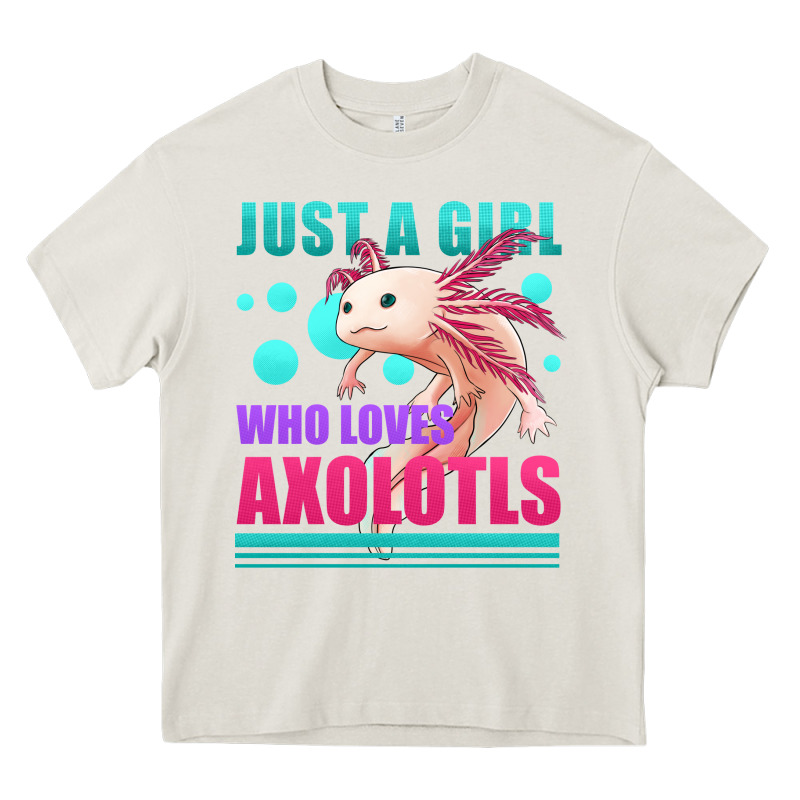 Just A Girl Who Loves Axolotls Heavy Core Tee by Jasminsmagicworld | Teevron