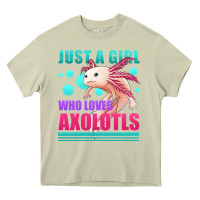 Mossy just a girl who loves axolotls Heavy Core Tee - Jasminsmagicworld