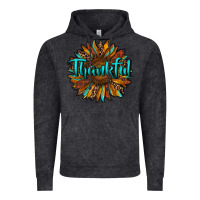Vintage Black thankful sunflower Vintage Hoodie - RanaPortraitStore