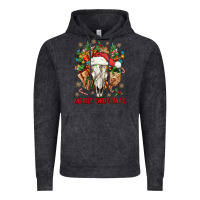 Vintage Black Merry Christmas With Bull skull Vintage Hoodie - BundleAndBundleShop