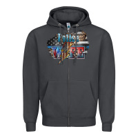 Smoke Police wife lightning bolt 4th of july Zipper Hoodie - HowdyJamesFarm