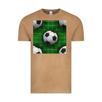 Vintage Camel soccer ball with goal nets seamless pattern Vintage Tee - BundleAndBundleShop