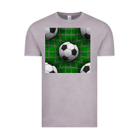 Soccer Ball With Goal Nets Seamless Pattern Vintage Tee | Teevron