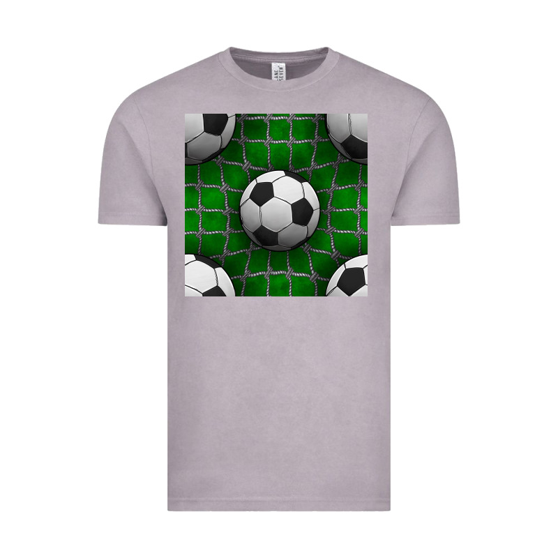 Soccer Ball With Goal Nets Seamless Pattern Vintage Tee by BundleAndBundleShop | Teevron