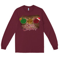 Burgundy Merry Christmas Apples Long Sleeve Tee - Bettercallsaul