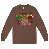 Chestnut Merry Christmas Apples Long Sleeve Tee - Bettercallsaul