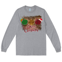 Heather Grey Merry Christmas Apples Long Sleeve Tee - Bettercallsaul