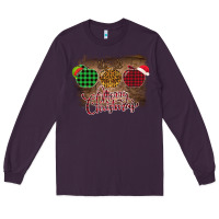 Plum Merry Christmas Apples Long Sleeve Tee - Bettercallsaul