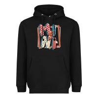 Black 4th of July mini with lightning bolt Heavyweight Hoodie - FaDigitalArtStudio