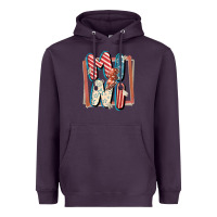 Plum 4th of July mini with lightning bolt Heavyweight Hoodie - FaDigitalArtStudio
