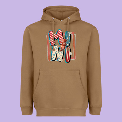 4th Of July Mini With Lightning Bolt Heavyweight Hoodie Designed By Fadigitalartstudio