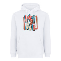 White 4th of July mini with lightning bolt Heavyweight Hoodie - FaDigitalArtStudio