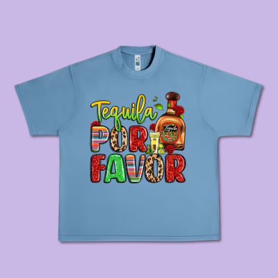 Tequila Por Favor Urban Heavy Tee Designed By Lillyallendesigns