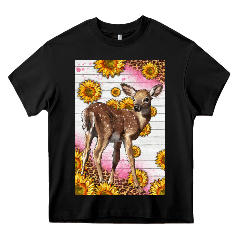 Western Cute Baby Deer Fawn Heavy Core Tee by LillyAllenDesigns | Teevron