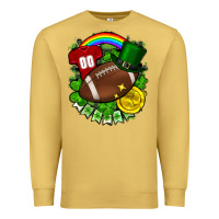 Antique Gold St. Patrick's Day American Football Premium Sweatshirt - FaDigitalArtStudio